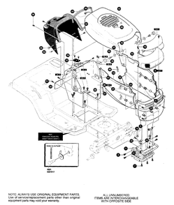 Part Location Diagram of 95291-898 Murray CONSOLE Assembly